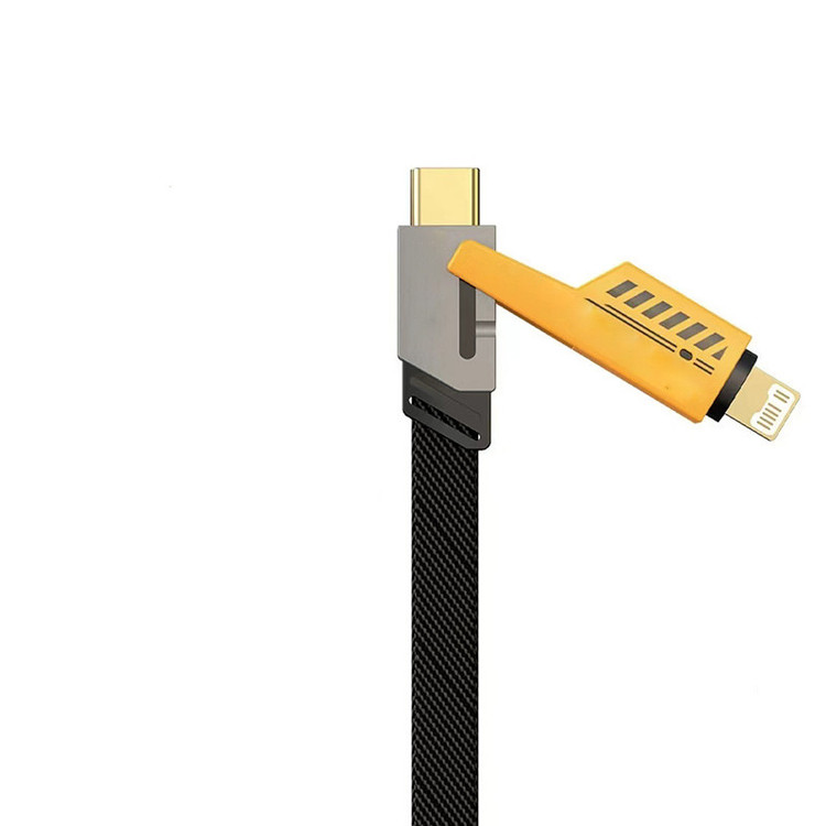 کابل تبدیل USB/USB-C به لایتنینگ/USB-C زاوا ZAWA مدل NX-JJ0401 طول 1.2 متر