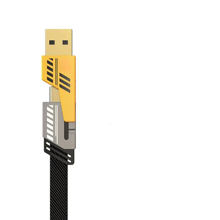 کابل تبدیل USB/USB-C به لایتنینگ/USB-C زاوا ZAWA مدل NX-JJ0401 طول 1.2 متر