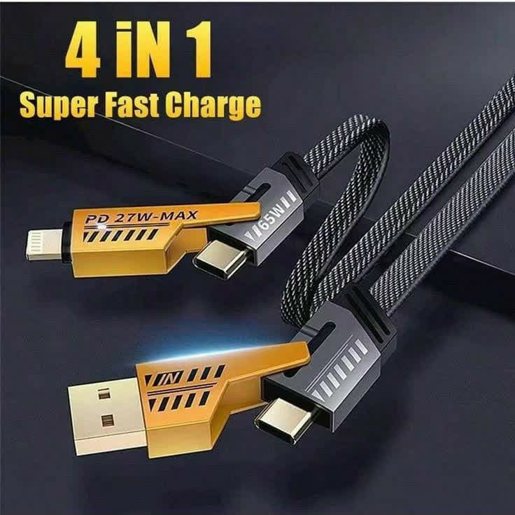 کابل تبدیل USB-C/USB به USB-C/لایتنیگ مدل PD 27W-MAX طول 1متر