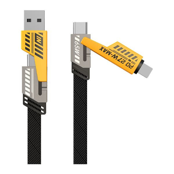 کابل تبدیل USB / USB-C به لایتنینگ / USB-C زاوا ZAWA مدل 4IN1 FAST طول 1 متر