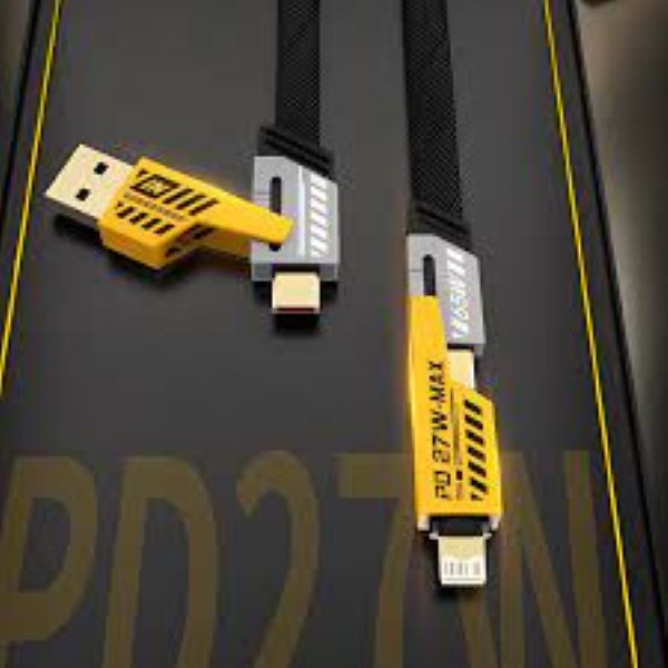 کابل تبدیل USB / USB-C به لایتنینگ / USB-C زاوا ZAWA مدل 4IN1 FAST طول 1 متر
