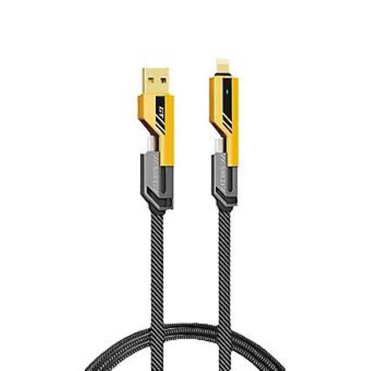 کابل تبدیل USB / USB-C به لایتنینگ / USB-C زاوا ZAWA مدل 4IN1 FAST طول 1 متر