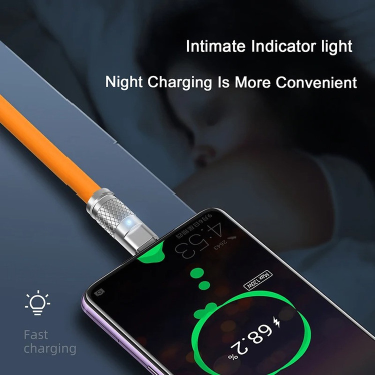 کابل تبدیل USB به micro USB / لایتنینگ / USB-C زاوا ZAWA مدل 3in1 ZINC ALLOY 120W طول 1.2 متر