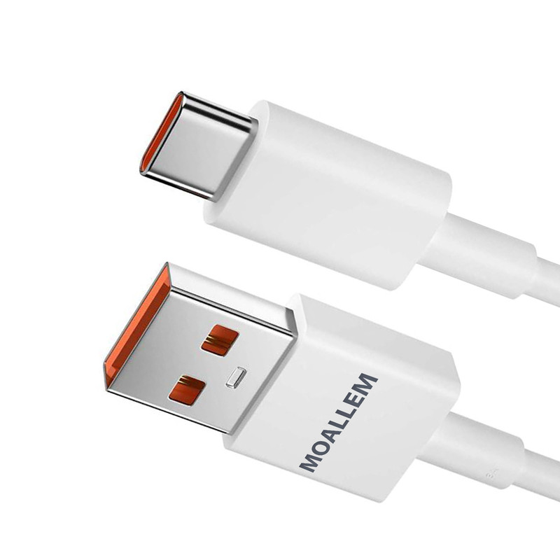 کابل تبدیل USB به USB-C معلم مدل 6A-TURBO طول 1 متر