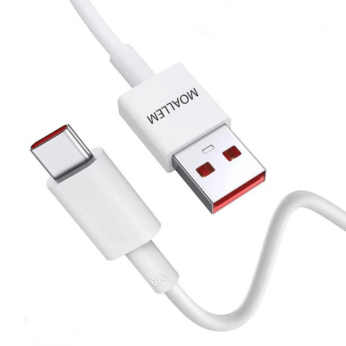 کابل تبدیل USB به USB-C معلم مدل Poco (120W) طول 1 متر