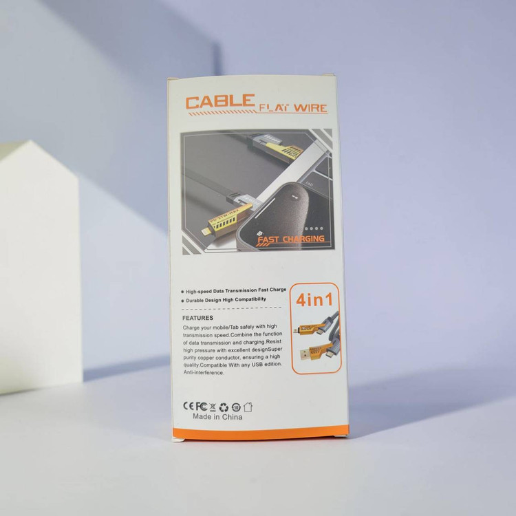 کابل تبدیل USB/USB-C به لایتنینگ/USB-C زاوا ZAWA مدل NX-JJ0401 طول 1.2 متر